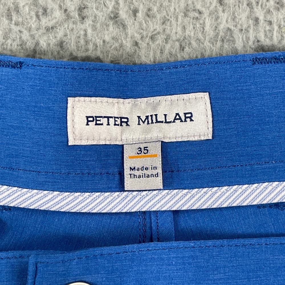 Peter Millar Shackleford Shorts Mens 35 Blue Performance Classic Fit MF24EP00 - Picture 4 of 14